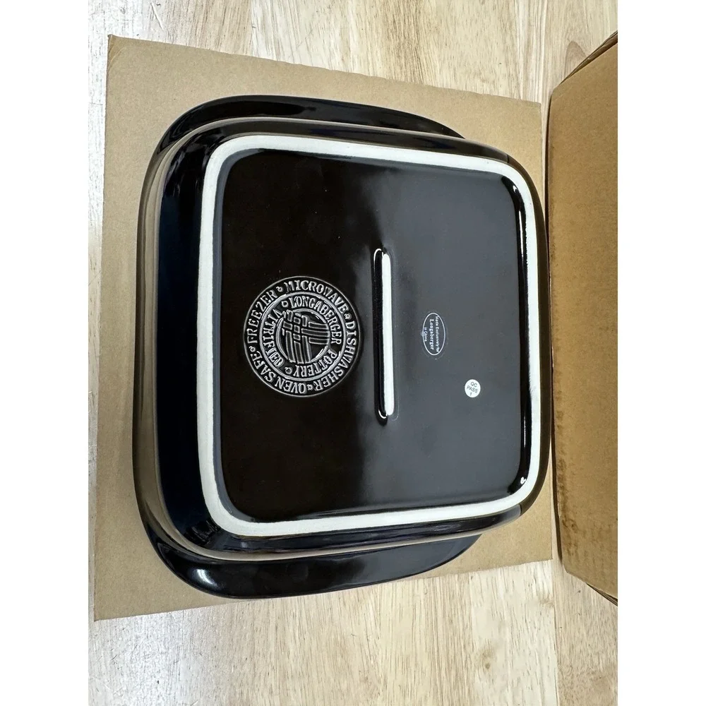 Longaberger Woven Traditions 8 X 8 Baking Dish- Ebony 35572150